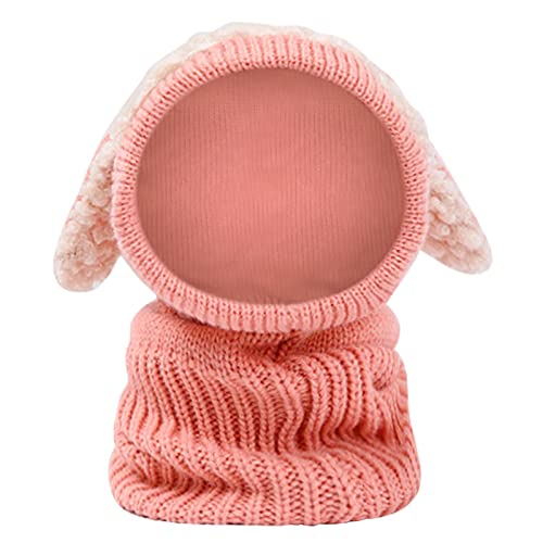 Kinder Mädchen Wintermütze Warm Niedlich Schlupfmütze Mit Bommel Beanie Mädchen Mütze Und Schal Set Halstuch Kinder Mädchen Beanie Kinder Mädchen 2-6 Jahre von liangp