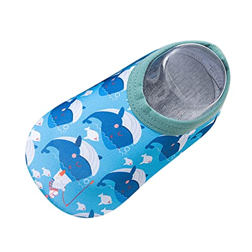 liangp Comicstrip Schwimmen Wasser rutschfeste Mädchen Schuhe Socken Baby Barefuss Kinder Baby-Schuhe Junge Baby Kleidung Sommer (Blue, One Size) von liangp