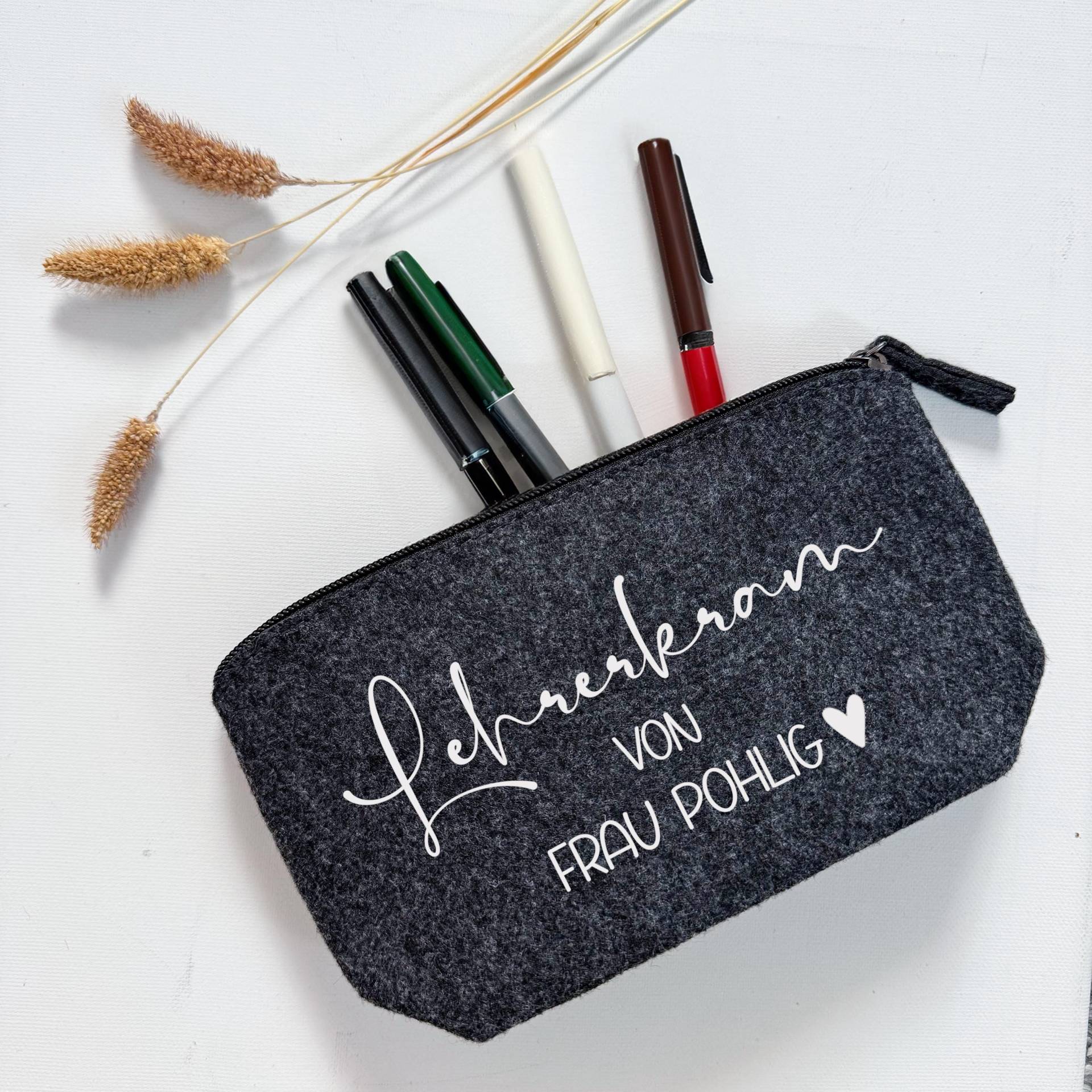 Kosmetiktasche Personalisiert | Geschenk Für Lehrerin Lehrerkram Tasche Weihnachten Handmade von liebelandia