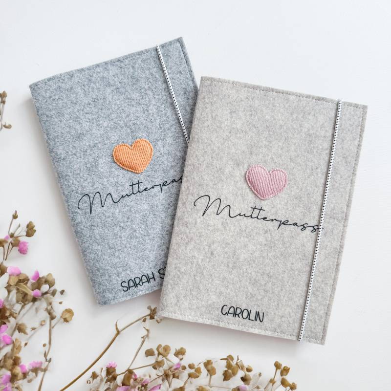 Mutterpass, Personalisierte Mutterpasshülle Aus Filz von liebelandia