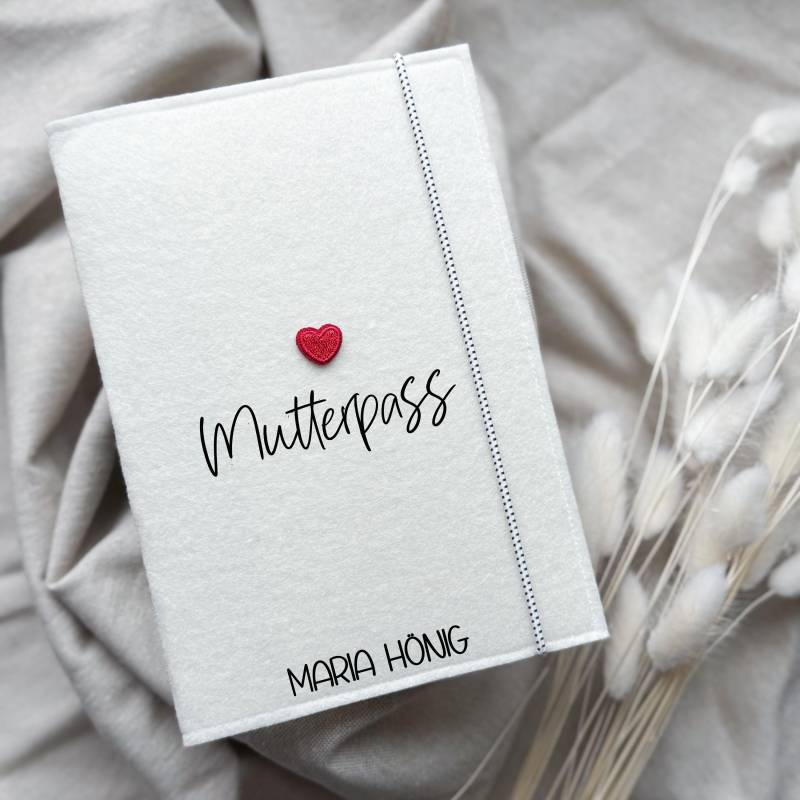 Personalisierte Mutterpasshülle Aus Filz, Mutterpass Herz, Mutterpasshülle, Mutterpasshülle Filz Personalisierte Mutterpasshülle Aus Filz, Mutterpass Herz, Mutterpasshülle, Mutterpasshülle Filz von liebelandia