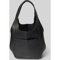 LIEBESKIND BERLIN Handtasche mit Label-Print Modell 'LILLY' in Black, Größe 1 von liebeskind berlin