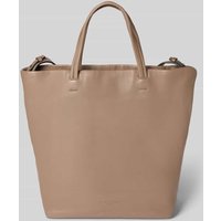 LIEBESKIND BERLIN Lederhandtasche mit Label-Detail Modell 'Hera' in Taupe, Größe 1 von liebeskind berlin