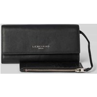 LIEBESKIND BERLIN Portemonnaie mit Label-Print Modell 'Valentina' in Black, Größe 1 von liebeskind berlin