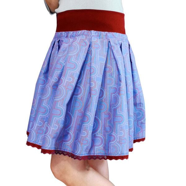 liebewicht FaltenRock Rock blau bunt gemustert für Damen aus Biobaumwolle liebewicht FaltenRock Rock blau bunt gemustert für Damen aus Biobaumwolle von liebewicht