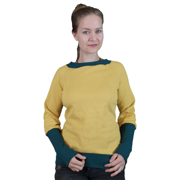 liebewicht Pullover Sweatshirt kurz mit langen Bündchen von liebewicht