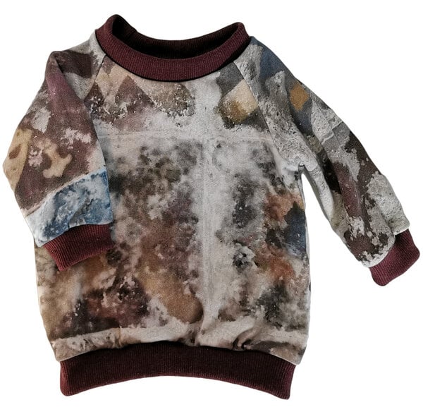 liebewicht Pullover aus Bio Sweat grau bunt für Babys und Kinder von liebewicht