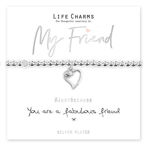 Life Charms Armband mit Aufschrift "You Are A Fabulous Friend" von Life Charms