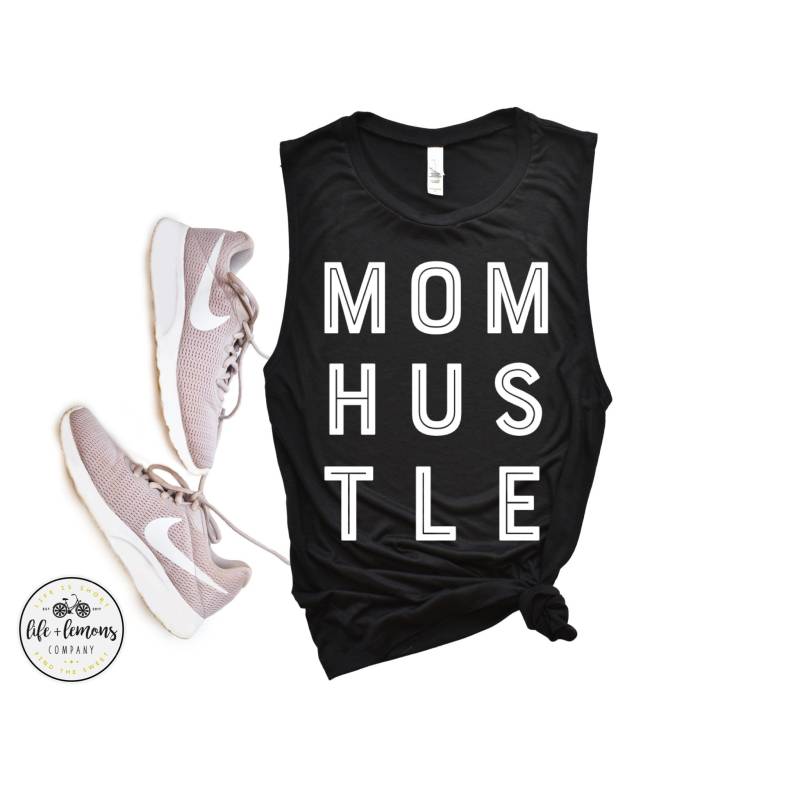 Mama Hustle | Workout Tanks Für Frauen Gym Niedliches Muskel Tank Life & Lemons Unternehmen von lifeandlemonscompany