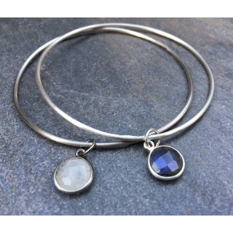 sterling Silber Armband, Bangles, Geburtssteine, Grüne Edelsteine, Grün, Baumseider Armband von lifeboho
