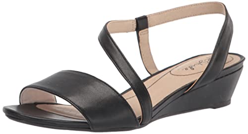 LifeStride Women's Yasmine Wedge Sandal, Black Synthetic, 8 von LifeStride