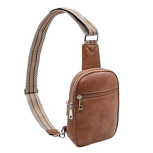 lifwimner Bauchtasche Damen Umhängetasche Klein Damen Kunstleder Crossbody Bag Sling Bag Stylisch Schultertasche für Frauen von lifwimner