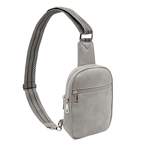 lifwimner Bauchtasche Damen Umhängetasche Klein Damen Kunstleder Crossbody Bag Sling Bag Stylisch Schultertasche für Frauen von lifwimner