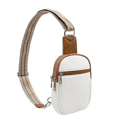 lifwimner Bauchtasche Damen Umhängetasche Klein Damen Kunstleder Crossbody Bag Sling Bag Stylisch Schultertasche für Frauen von lifwimner