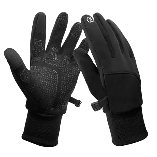 lifwimner Fahrradhandschuhe Herren Warme Winterhandschuhe Herren Damen Thermo Touchscreenhandschuhe Winddichte Handschuhe Frauen zum Laufen, Radfahren, Klettern(S) von lifwimner