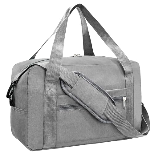 lifwimner für Easyjet Handgepäck 45x36x20 cm Cabin Bag Tasche für Flugzeug Faltbare Reisetasche Weekendertasche für Damen Herren(DunkelGrau) von lifwimner