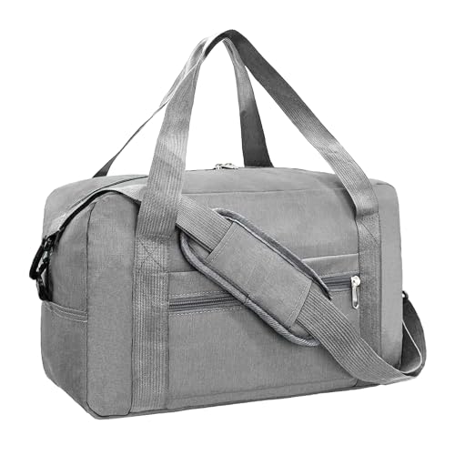 lifwimner für Ryanair Handgepäck 40x20x25 cm Klein Handgepäck Tasche für Flugzeug Faltbare Reisetasche Weekendertasche für Damen Herren(DunkelGrau) von lifwimner