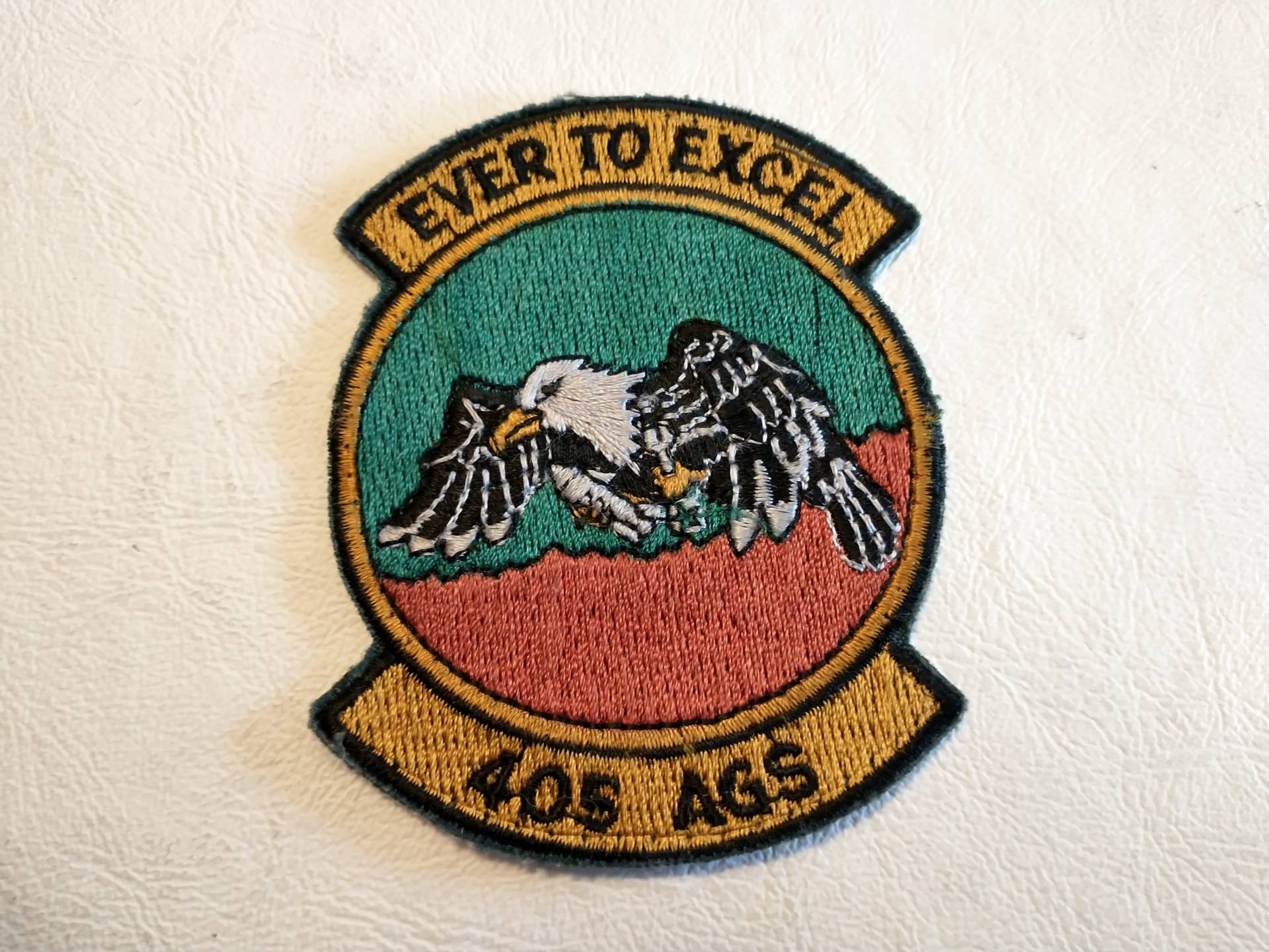 Vintage 405 Ags Patch Ever To Excel Weißkopf Adler von lighterairvintage