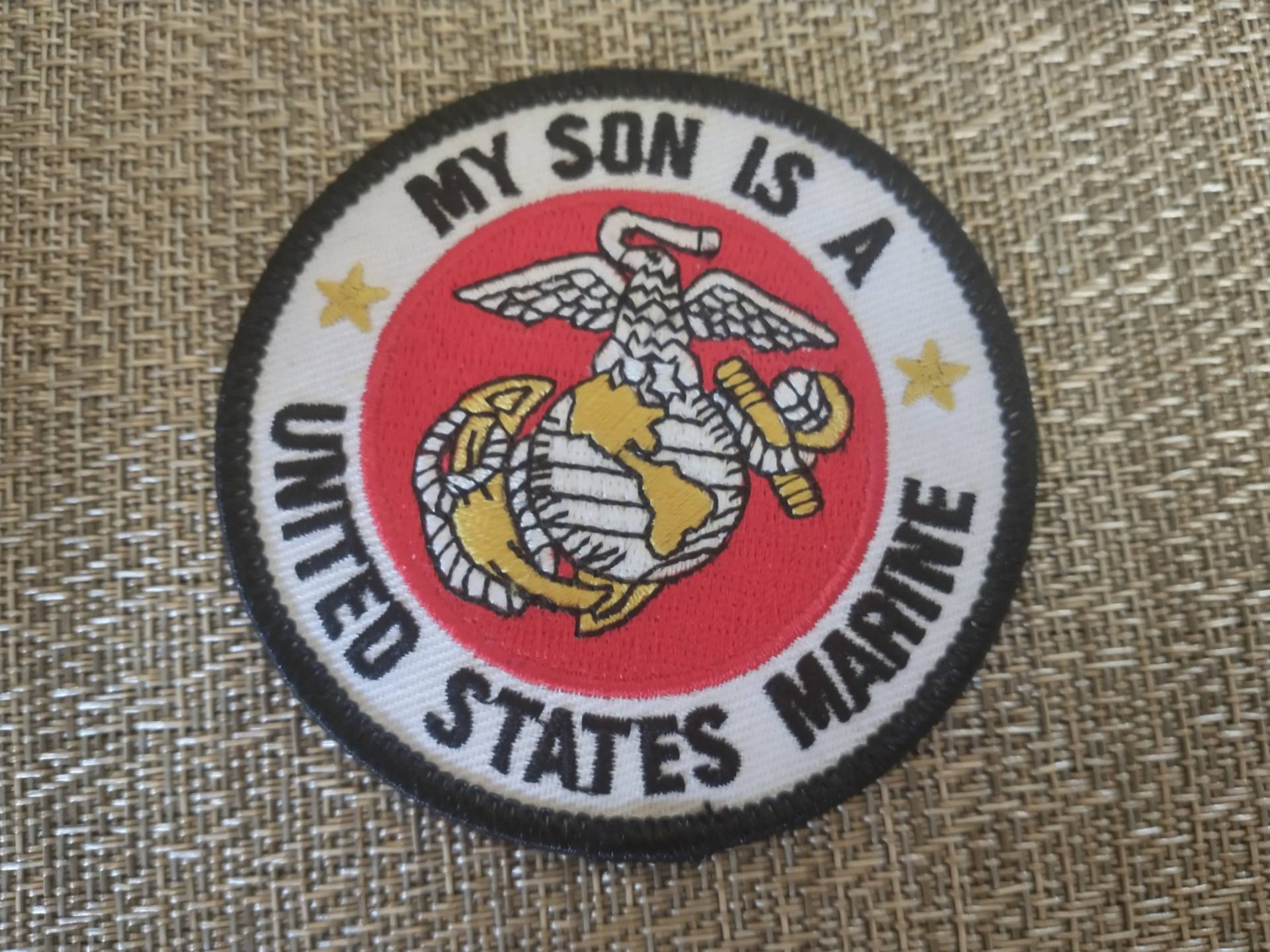 Vintage Mein Sohn Ist Ein Usa Marine Patch von lighterairvintage