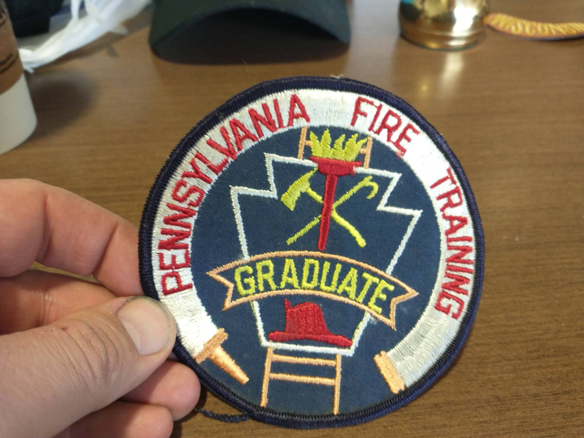 Vintage Pennsylvania Fire Training Patch Absolvent von lighterairvintage