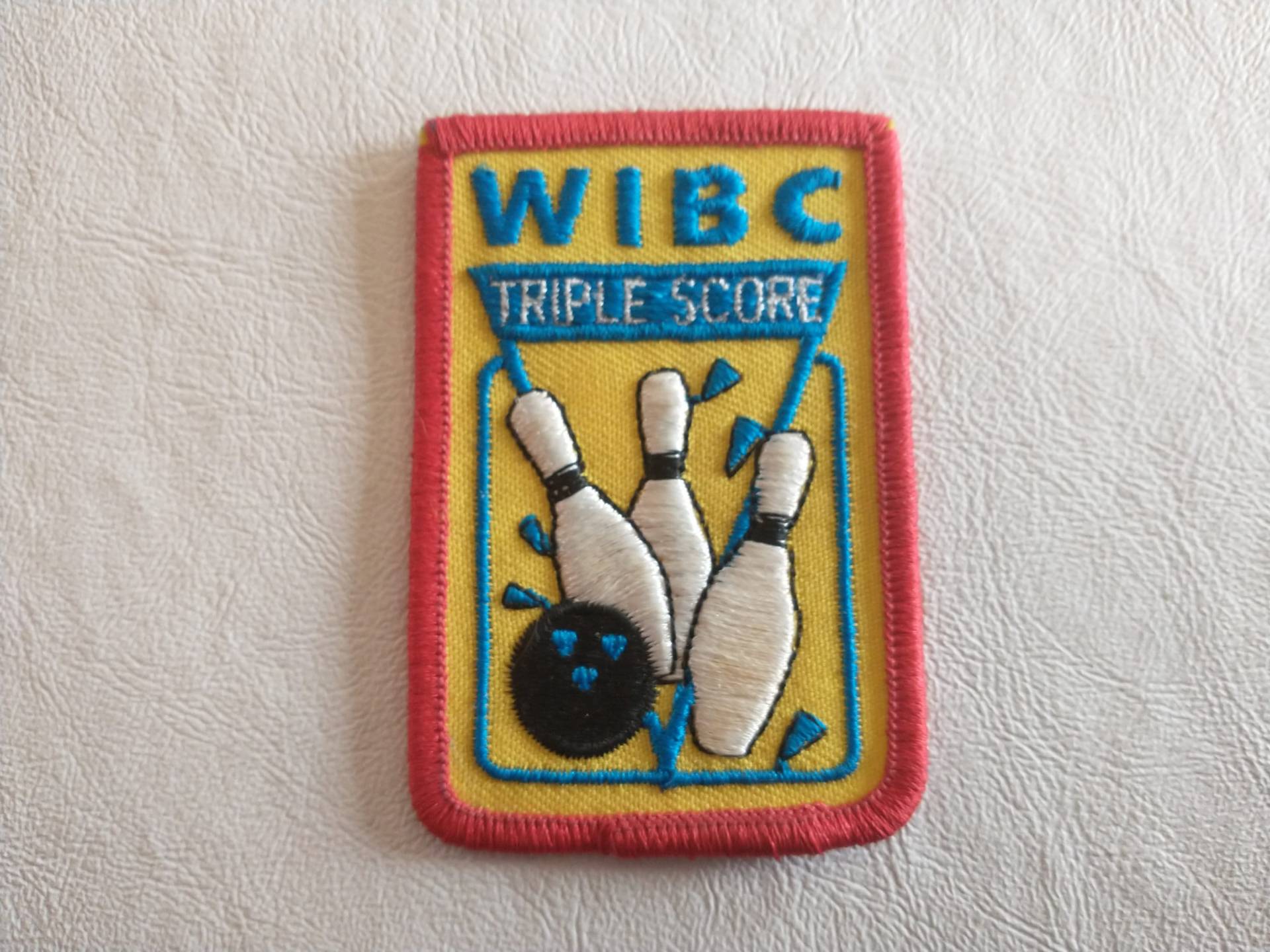 Vintage Wibc Triple Score Aufnäher Bowling von lighterairvintage