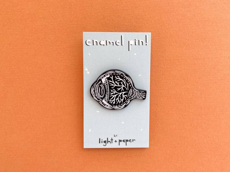 Augapfel Anatomie Emaille Pin von lightpaper
