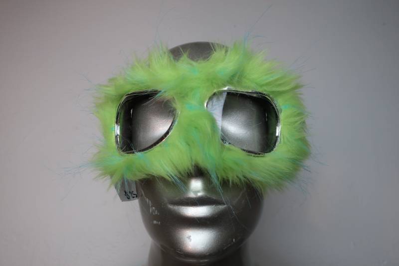 Lime & Aqua Furry Monster Dust Brille Tolles Fell Für Burning Man Pelzige Fliegerbrille -Fell Motorradbrille -Limette Grüne Lime & Aqua Furry Monster Dust Brille Tolles Fell Für Burning Man Pelzige Fliegerbrille -Fell Motorradbrille -Limette Grüne von lightupcoats
