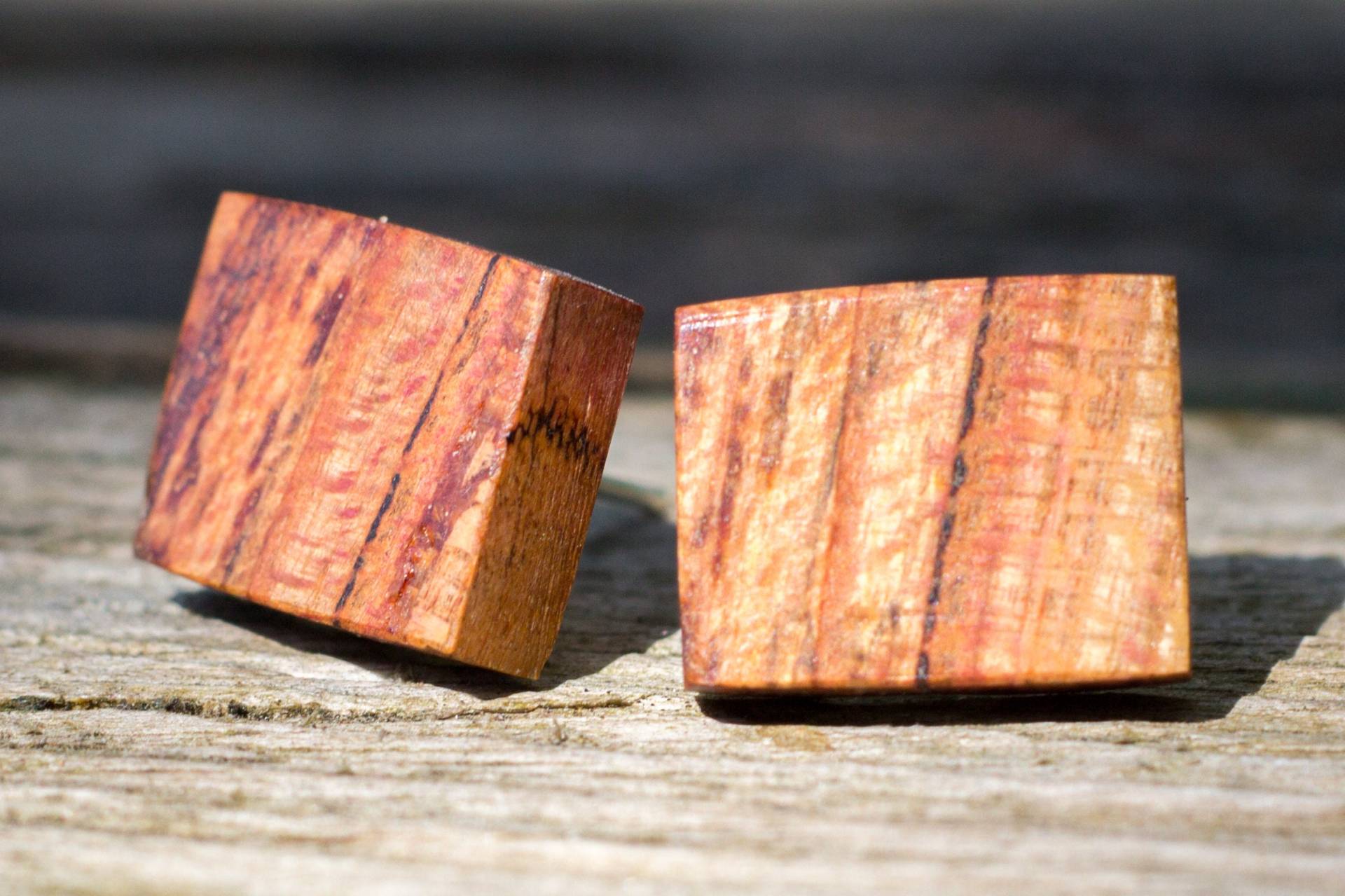 Holzohrringe Tigerholz von lignumcantus