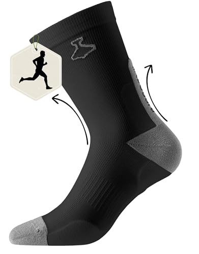 liiteGuard ULTRALIGHT RUNNING SOCKS (Größe 36-39) | Ultraleichte Läufer Kompressionsstrümpfe Damen Herren Laufen Sport | Angenehmer Anti-Blasen Kompressionsstrumpf von liiteGuard