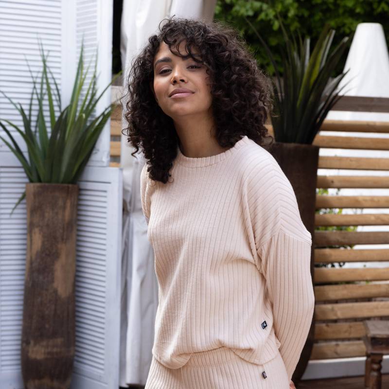 like it! - Langarm Shirt stone - Gr. - L von like it!