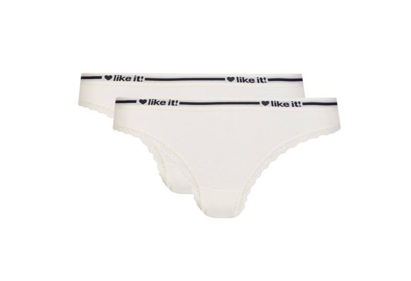 like it! Slip like it! - Minislip Serie Ella 2er Pack (L Ivory) von like it!
