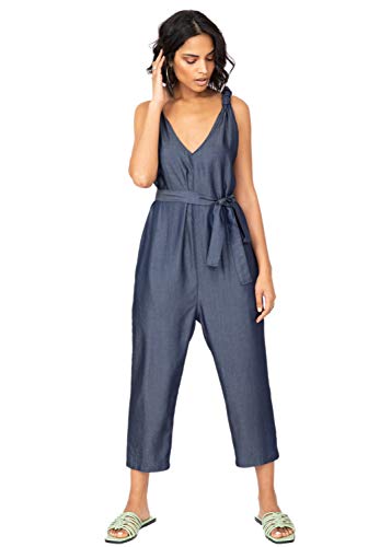 likemary Damen Jumpsuit Harem für Sommer - sexy Frauen Overall Einteiler mit Racerback Rückenteil von likemary