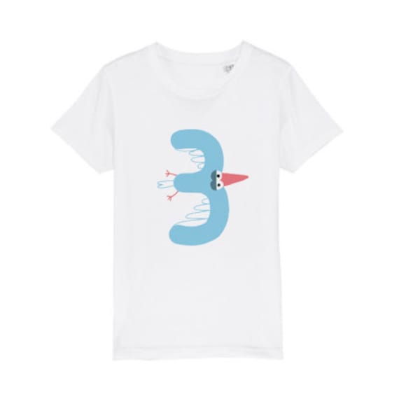Zahlentier 3 Vogel Auf Body Oder T-Shirt Zahlentier 3 Vogel Auf Body Oder T-Shirt von likemotherlikesonDE