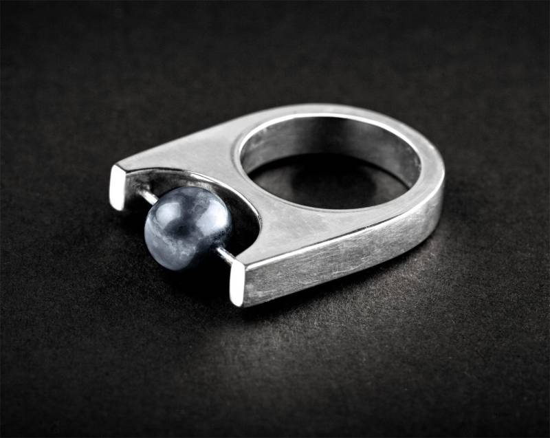Perle Sterling Silber Ring Perle Sterling Silber Ring von likhomanova