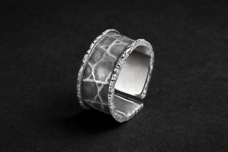 sterling Silber Reptilien Ring Einstellbar sterling Silber Reptilien Ring Einstellbar von likhomanova