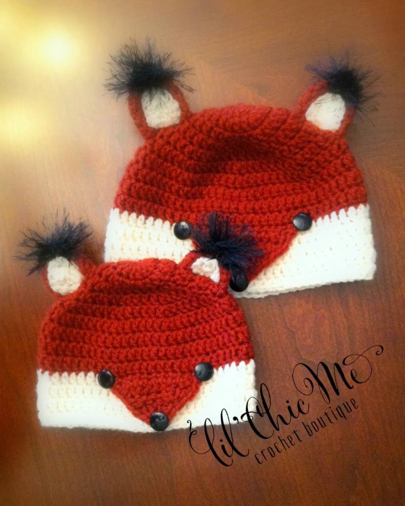 Sofort Lieferbar ~ Gehäkelte Fuchs Mütze Baby Geschenk/Foto Requisite Sofort Lieferbar ~ Gehäkelte Fuchs Mütze Baby Geschenk/Foto Requisite von lilChicMe