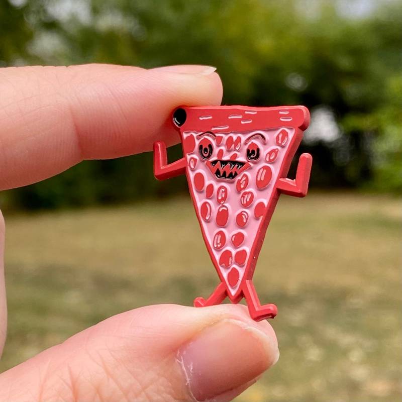 Pizza Monster Emaille Pin - Soft Enamel Zeichnung Kinder Kunst Handgezeichnet Niedlich Grusel Halloween Geschenk Flair Pizza Monster Emaille Pin - Soft Enamel Zeichnung Kinder Kunst Handgezeichnet Niedlich Grusel Halloween Geschenk Flair von lilboatboutique