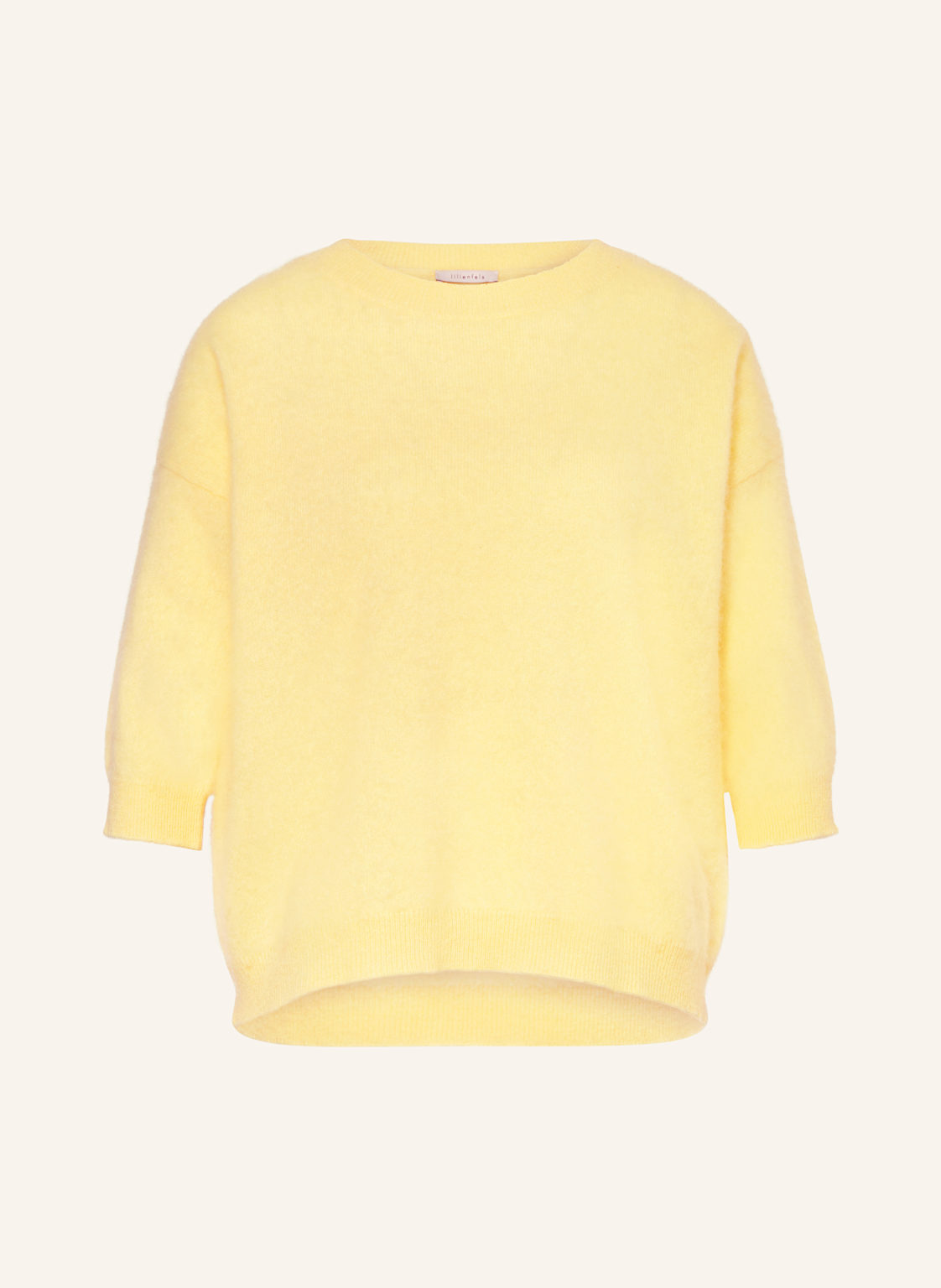 Lilienfels Cashmere-Pullover Mit 3/4-Arm gelb von lilienfels