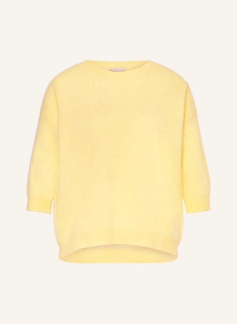Lilienfels Cashmere-Pullover Mit 3/4-Arm gelb von lilienfels