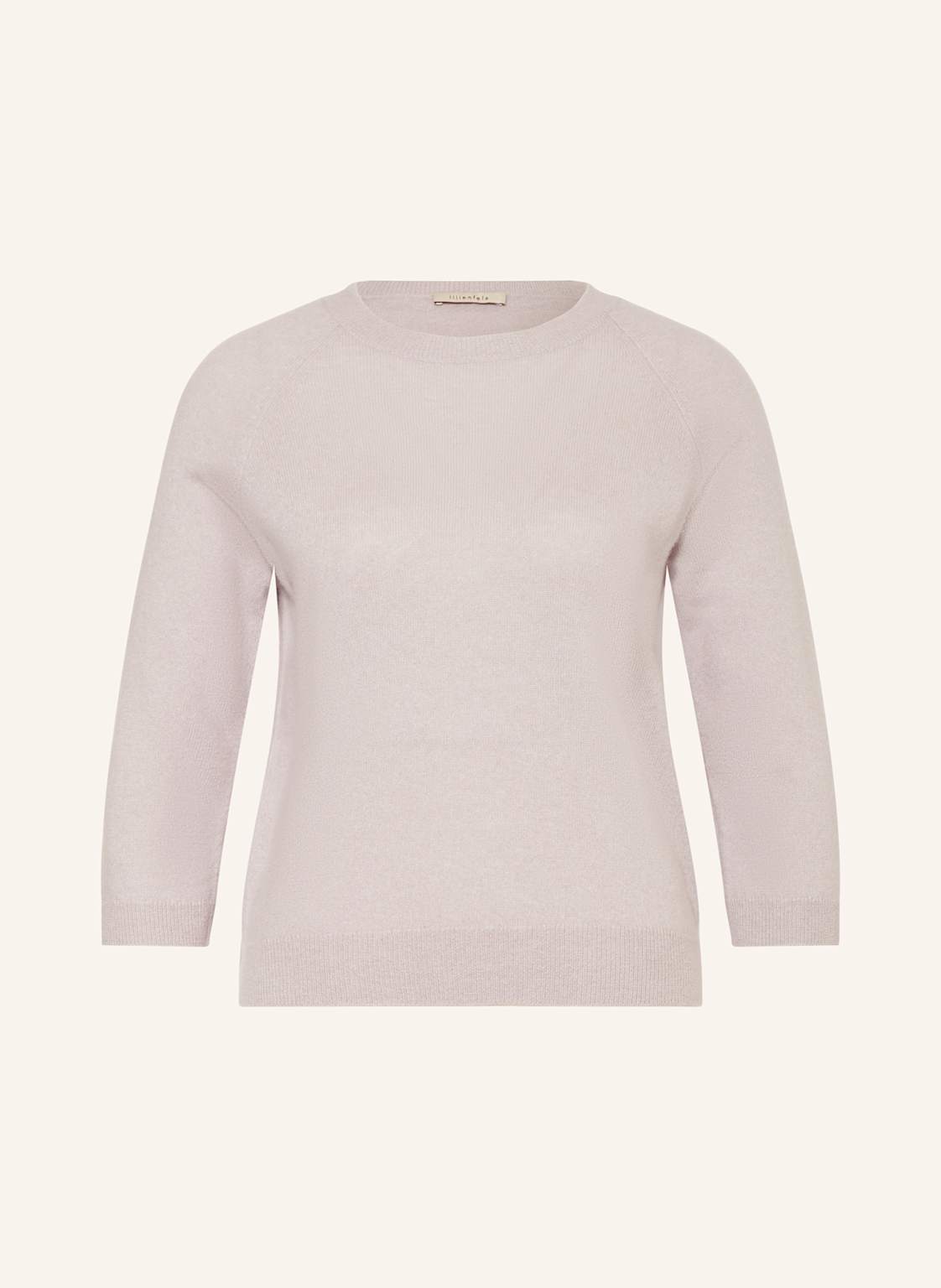 Lilienfels Cashmere-Pullover Mit 3/4-Arm grau von lilienfels