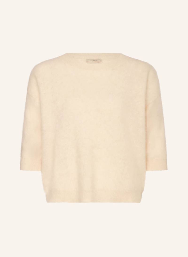 Lilienfels Cashmere-Pullover Mit 3/4-Arm weiss von lilienfels