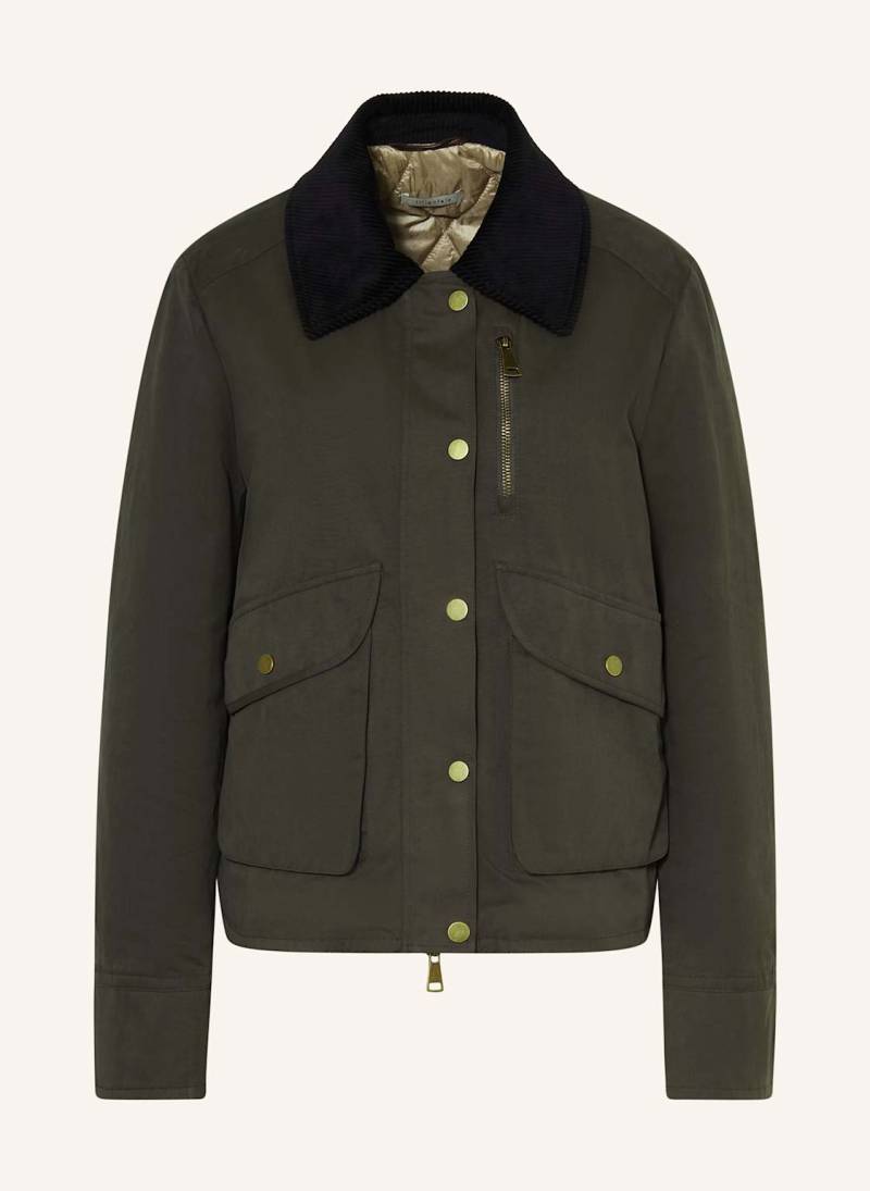 Lilienfels Fieldjacke Im Materialmix gruen von lilienfels