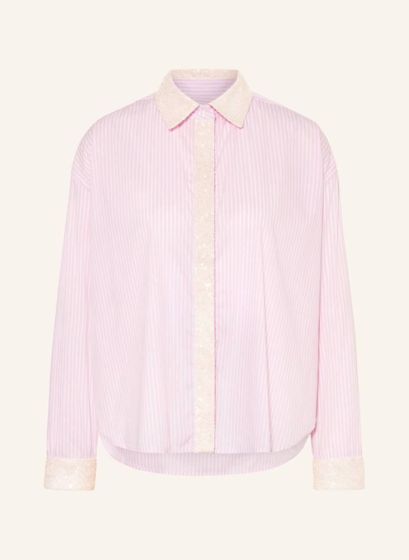 Lilienfels Hemdbluse Mit Pailletten rosa von lilienfels