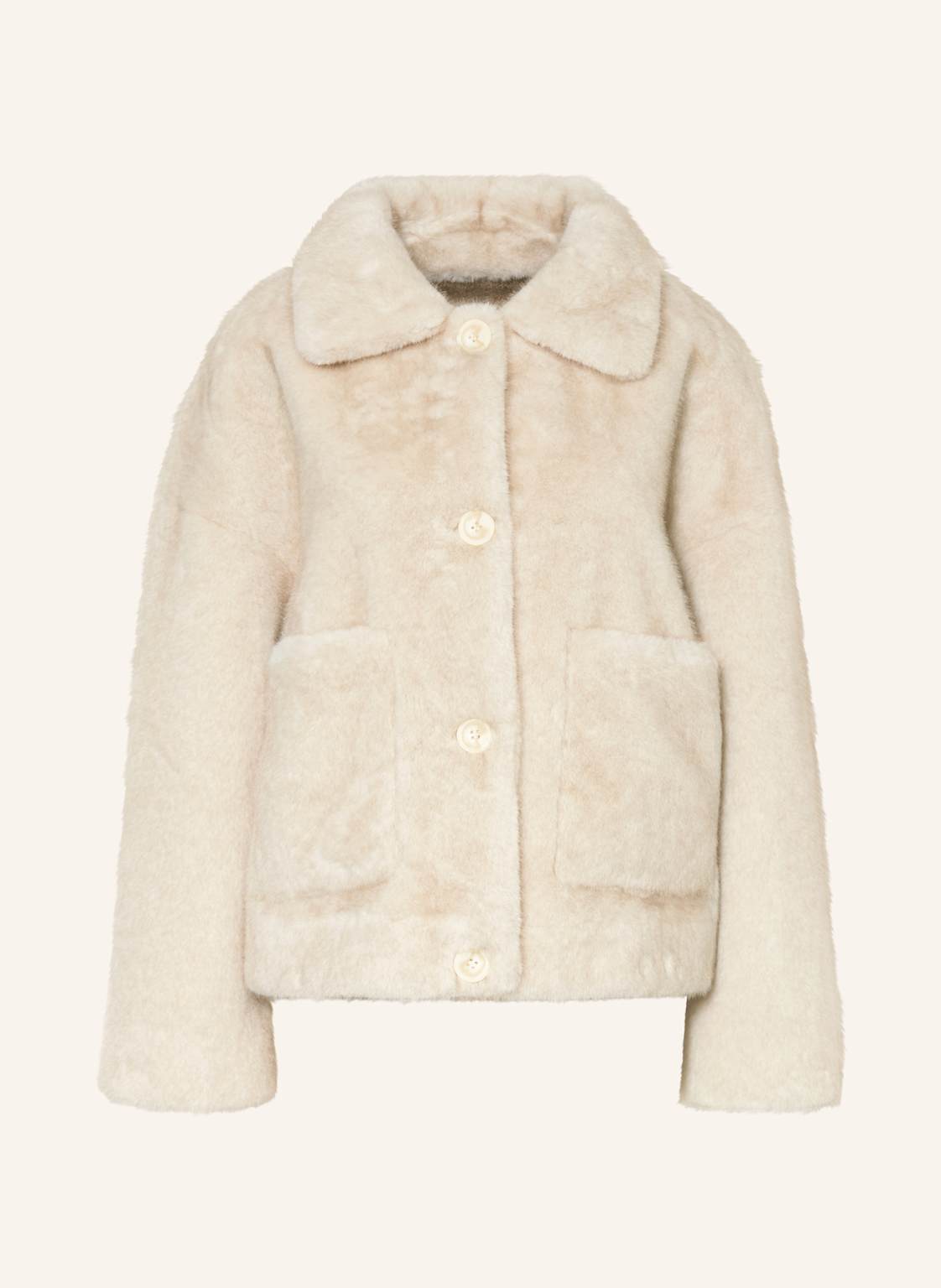 Lilienfels Kunstfell-Jacke Zum Wenden weiss von lilienfels