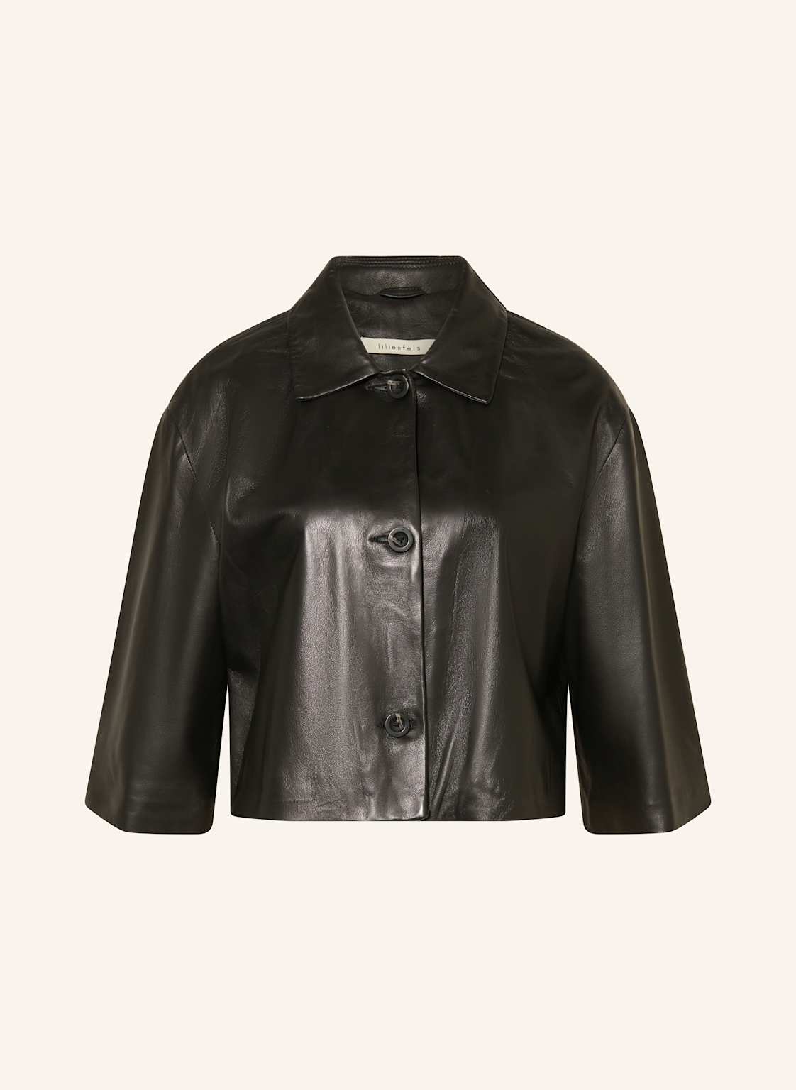 Lilienfels Lederjacke Mit 3/4-Arm schwarz von lilienfels
