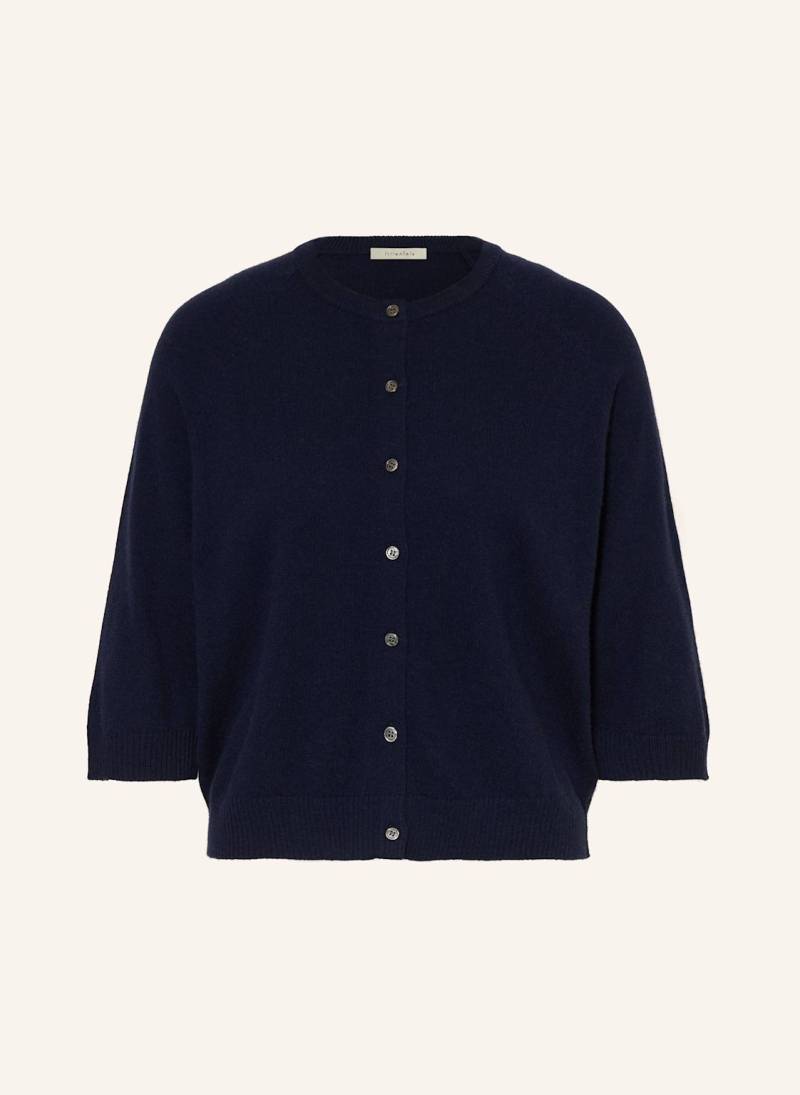 Lilienfels Strickjacke Aus Cashmere Mit 3/4-Arm blau von lilienfels