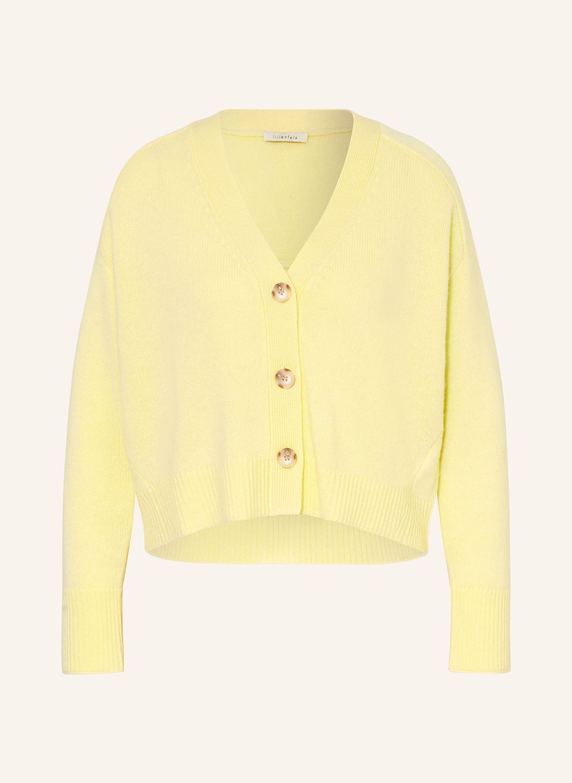 Lilienfels Strickjacke Aus Cashmere gelb von lilienfels