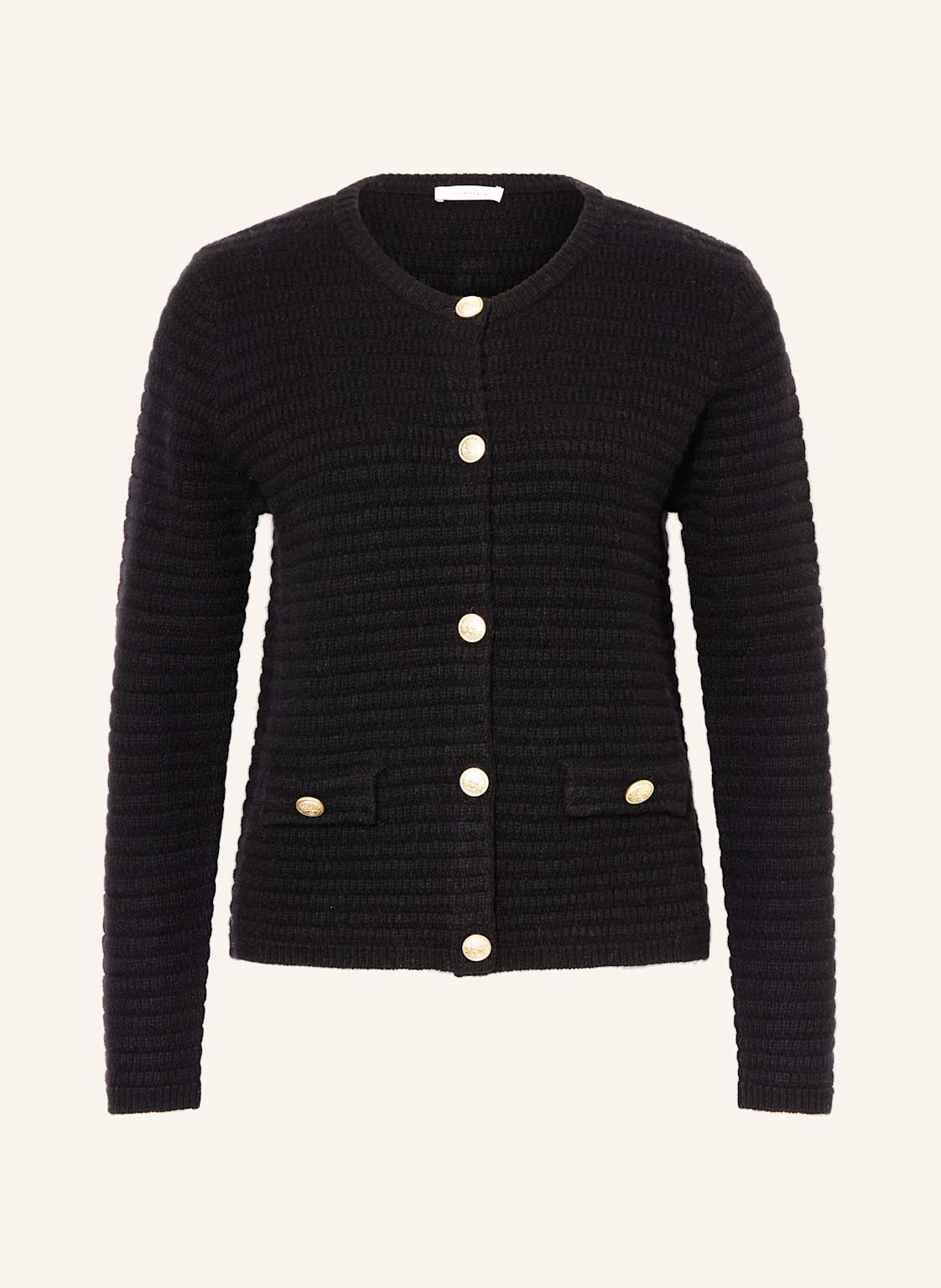 Lilienfels Strickjacke Mit Cashmere schwarz von lilienfels