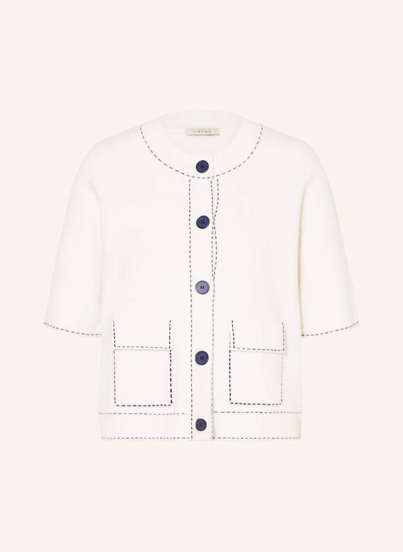Lilienfels Strickjacke Mit Cashmere weiss von lilienfels