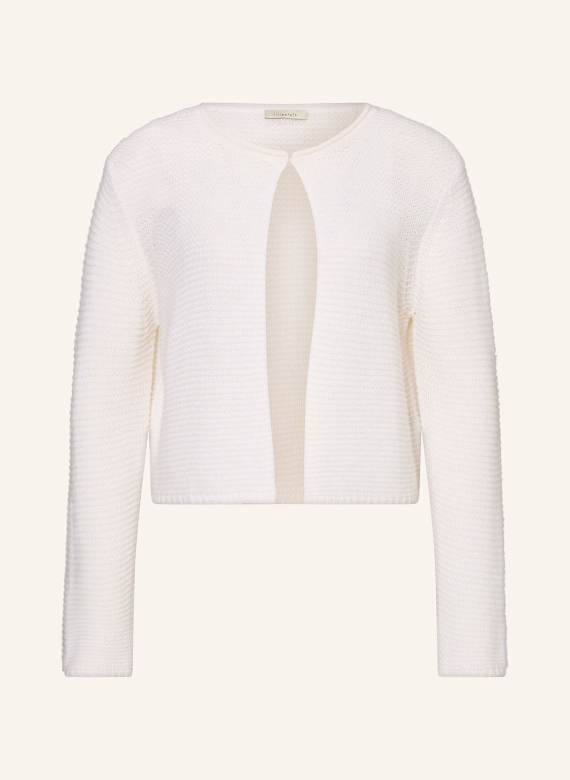 Lilienfels Strickjacke Mit Cashmere weiss von lilienfels